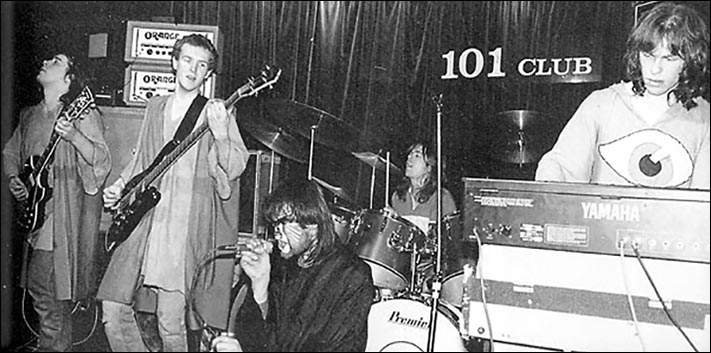 Marillion - 101 Club, Clapham - 28.01.1982 - Photo taken from the book ''The Script - An Illustrated Biography By Clive Gifford'' (1987)